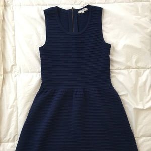 Madewell Navy Ribbed Dress XS